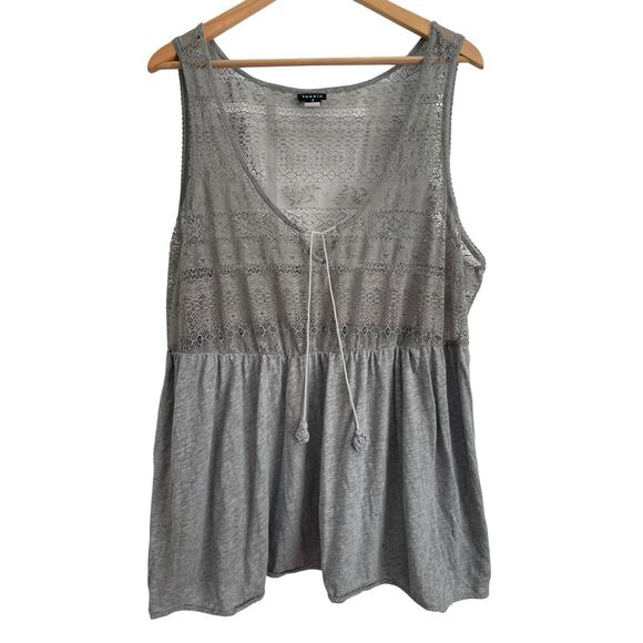 Torrid Babydool Lace Tank Top Womens 3 Sleeveless Boho Fairy Grunge Indie Y2K - Picture 2 of 10